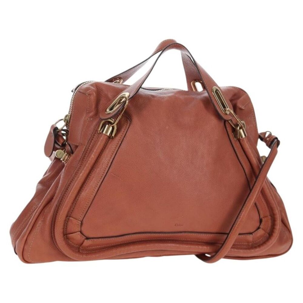 Chloe Paraty Quilted Leather Brown Leather Handbag